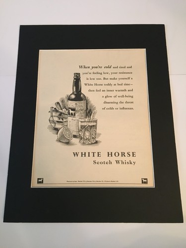 White horse scotch whisky 1958 - white, whisky-1958