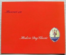 MASERATI 430 UK Car Sales Brochure Leaflet c1988