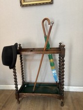 Antique Oak Umbrella Stick