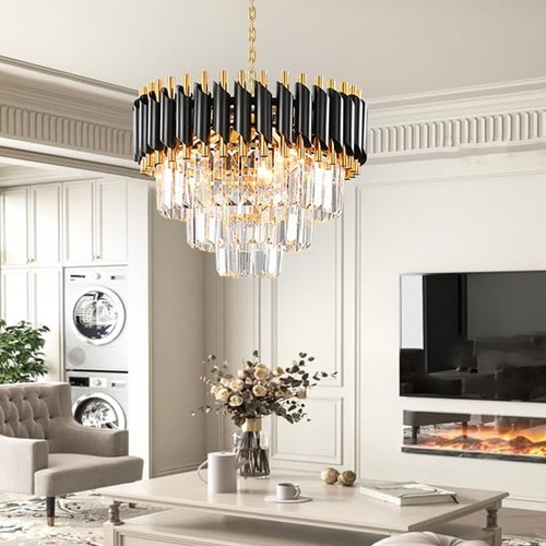Black gold modern - gold, pendant