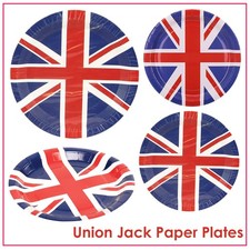 Union Jack Paper Plates 9"