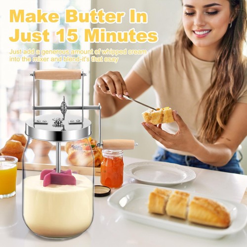 Hand crank butter churner - hand,