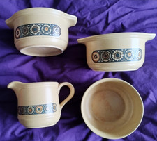 Kiln Craft BACCHUS  Bowls Vintage Retro  + Jug+ bowl