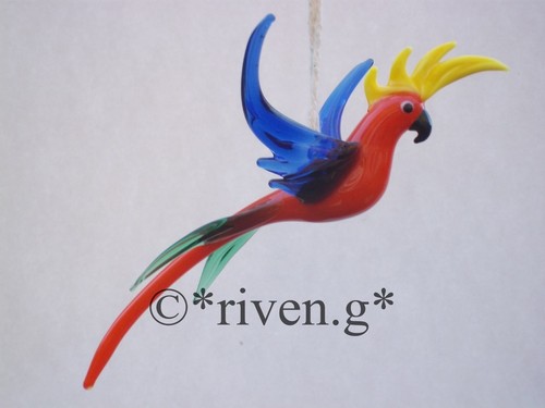 Parrot figurine feathered - parrot, figurine@feathered