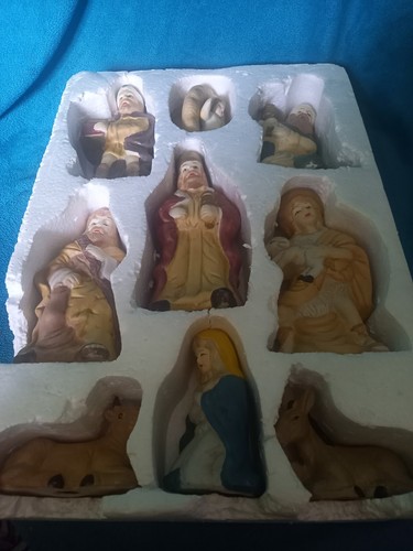 Vintage ceramic nativity - ceramic,