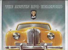 1951 Austin A70 Hereford car brochure