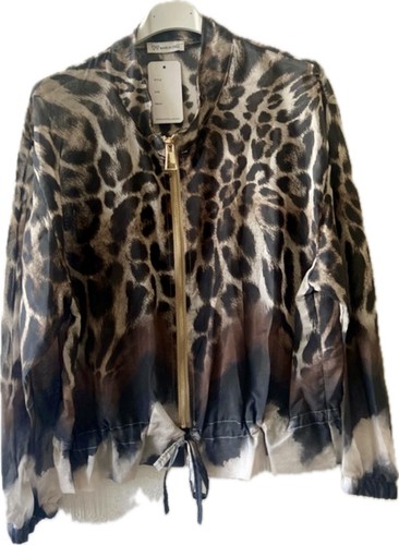 Women leopard print bomber - leopard,