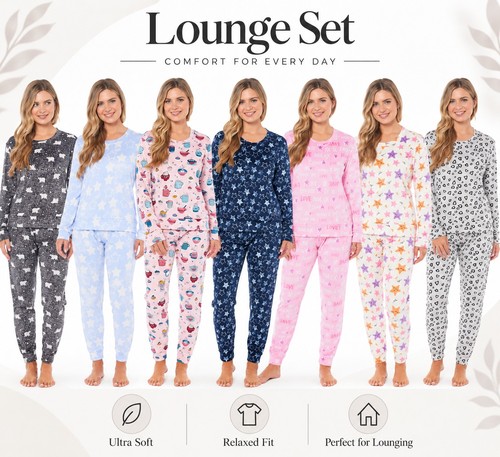 Ladies pyjama set soft - pyjama,