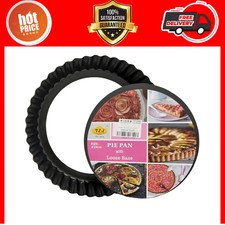 DEEP NON STICK FLAN DISH QUICHE CAKE BAKING TIN TART SPONGE FLUTED LOOSE BASE UK