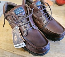 Mens Kicker Moccasins Size 10.5 90s Vintage Brown