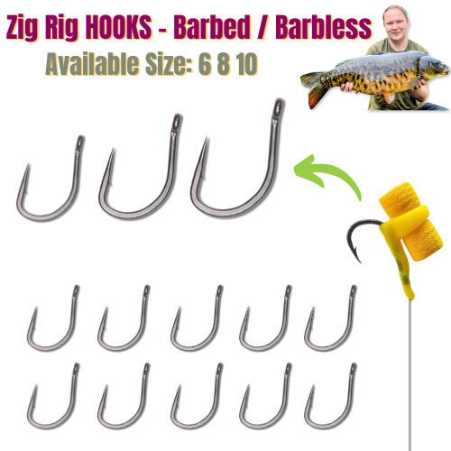Teflon zig rig hooks - rig,