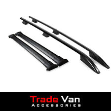 FORD TRANSIT CUSTOM 2012-23 SWB BLACK SPARTAN 2 BAR ROOF RACK RAIL SET
