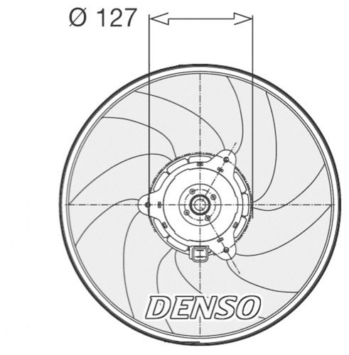 Radiator fan denso fits - radiator,