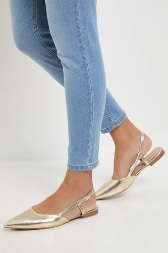 Dorothy perkins gold ballet - dorothy,