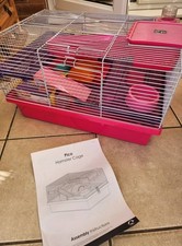 Large three-tier Hamster home plus hamster cottage and exercise wheel 