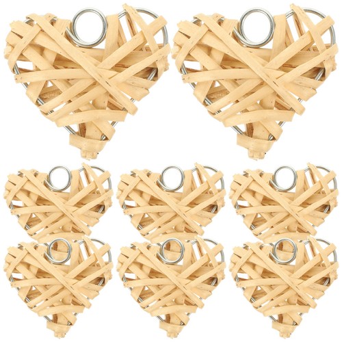 Pcs wicker hearts - wicker, hanging