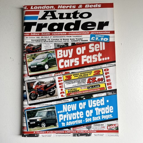 Auto trader magazine oct 1996 - auto,