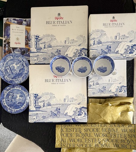 Blue italian spode - italian,