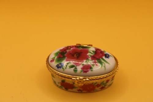 Multi floral oval ceramic