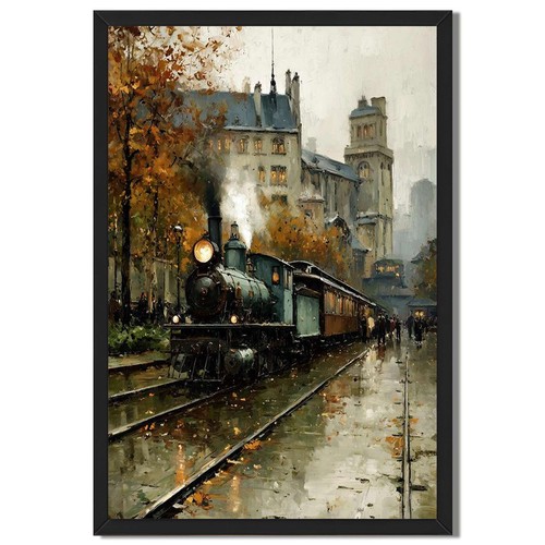 Vintage steam train - vintage,