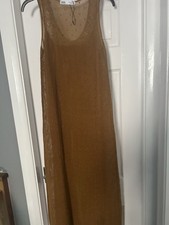 Tan zara dress bnwot long - tan, m
