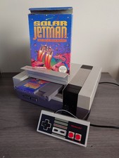 NES Console Bundle Complete W/ Controller Cables & SOLAR JETMAN CIB