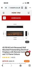 Electric Fire Howarm Mounted