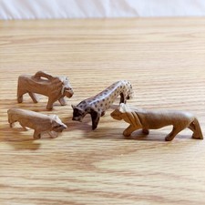 Lot of 4 Miniature Hand Carved
