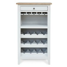 Grey Painted Wine Cabinet with