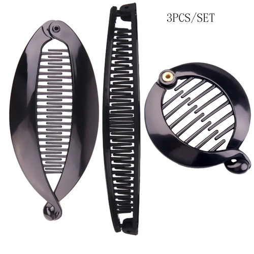 Set black fish hair - black,