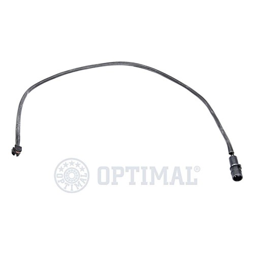 Rear brake pad - rear, warning