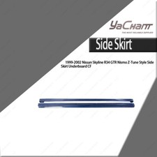 Blue PCF NSM ZT Style Side Skirt Underboard For 99-02 Nissan Skyline R34 GTR