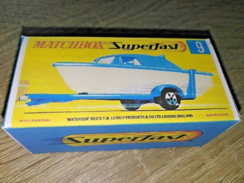 Matchbox no9 boat - no9, trailer