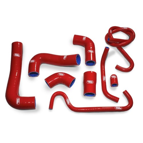 Red samco silicon rad hoses - samco,