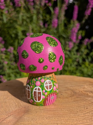 Whimsical mushroom fairy - mushroom, house