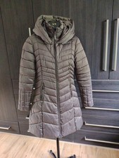 Rino & Pelle Quilted hooded Puffer Coat Size 36 Uk 8 Preowned Vgc.