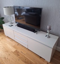 Ikea Besta Burs White Gloss Media Unit in great condition- collect B74