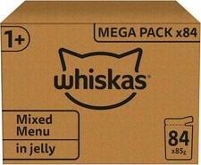 Whiskas 1+ Adult Cat Food 84 x