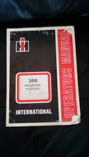 ORIGINAL INTERNATIONAL TRACTOR 300 MOUNTED PLOUGH OPERATOR  MANUAL
