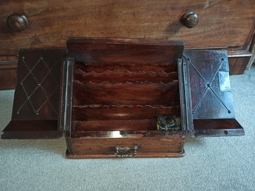 Wooden stationery box slope - wooden,