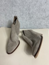 Zara suede block heels ankle