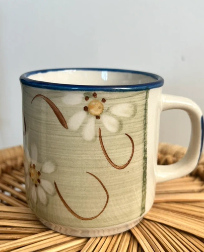 Vintage hand painted stoneware - vintage,