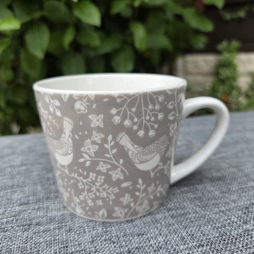 Jane asher mug cup - birds, grey
