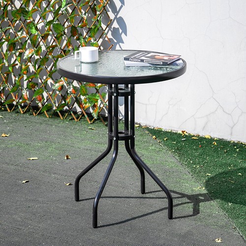 Glass table parasol hole - table,