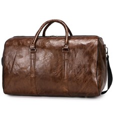Mens leather duffle weekend - duffle,