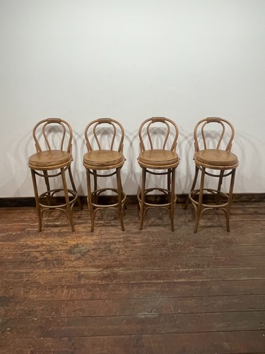 Set bentwood bar stools - 4,