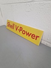 Genuine Original 46cm Decorative Shell Vpower Petrol Garage Plastic Sign Mancave