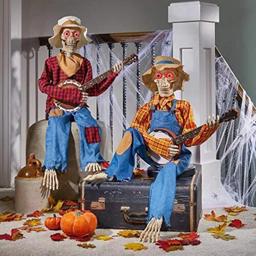 2pcs halloween skeleton skull - 2pcs,