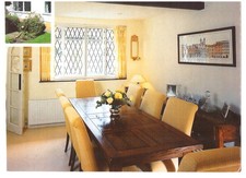 Solid Oak dining room table