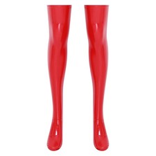 UK Women Wet Look PVC Leather